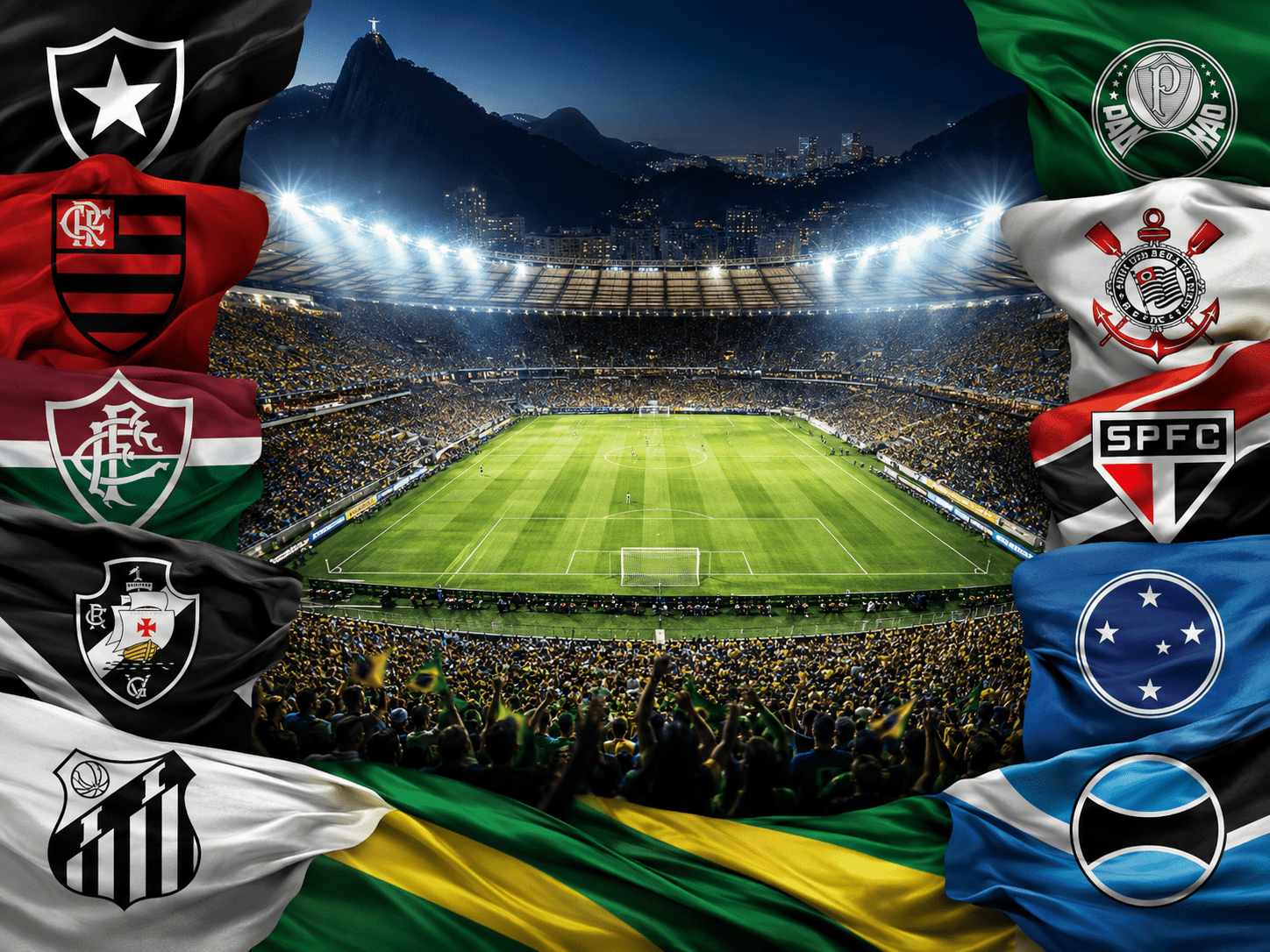 Brazilian football stadium and major club imagery